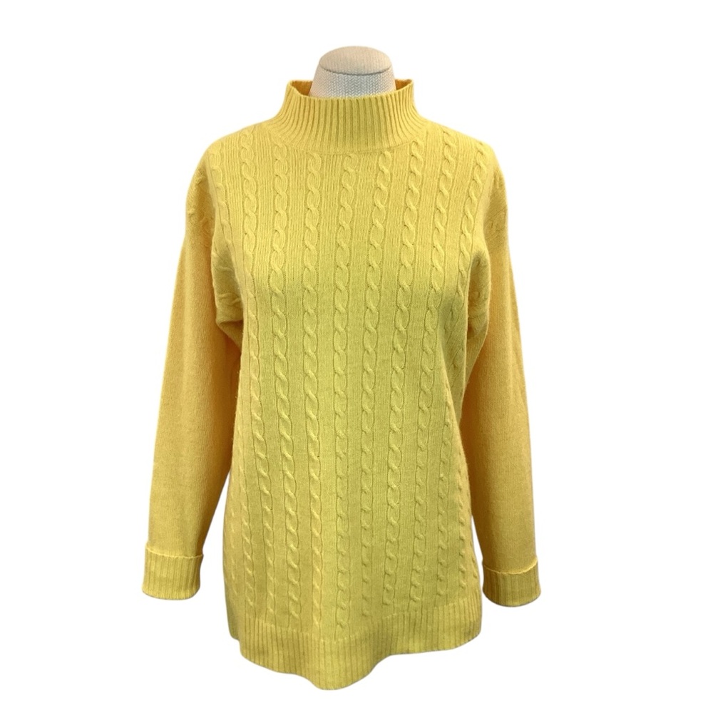 Design Assets Sweater Cable Knit Lambswool  Hong Kong Yellow